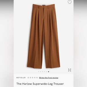 NWT Madewell: Harlow Superwide Leg Trouser (Camel)